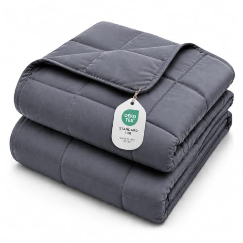 L'AGRATY Weighted Blanket for Adults 15lbs, 48\