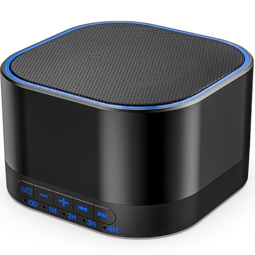 Magicteam Sound White Noise Machine with 20 Non Looping Natural Soothing Sounds and Memory Function 32 Levels of Volume Powered by AC or USB and Sleep Sound Timer Therapy for Baby Kids Adults