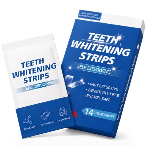 KAKUJ Teeth Whitening Strips Kit 14 Treatments 28 Strips