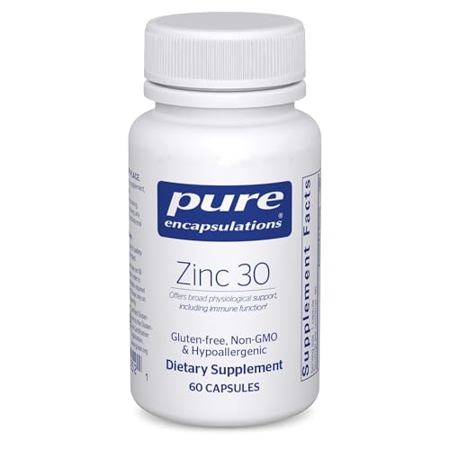 Pure Encapsulations Zinc 30 mg, 60 Capsules