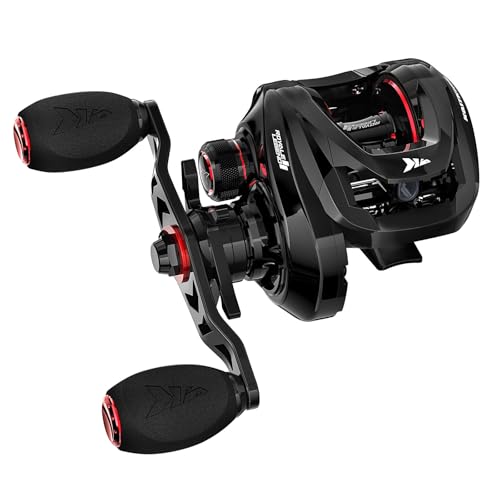 KastKing Royale Legend II Baitcasting Reels, Nieuw compact design baitcaster fishing reel, 17.64LB carbon fiber drag, Cross-Fire 8 magnet braking system, verkrijgbaar in 5.4:1 en 7.2:1