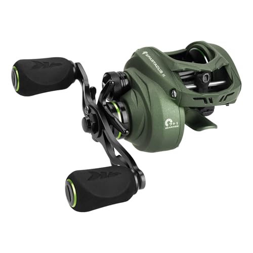KastKing Spartacus II Baitcasting Fishing Reel, 6oz Ultralight Baitcaster Reel, Super Smooth mit 17.6 LB Carbon Fiber Drag, 7.2:1 Gear Ratio, 39mm Palm Perfect Lower Profile Design