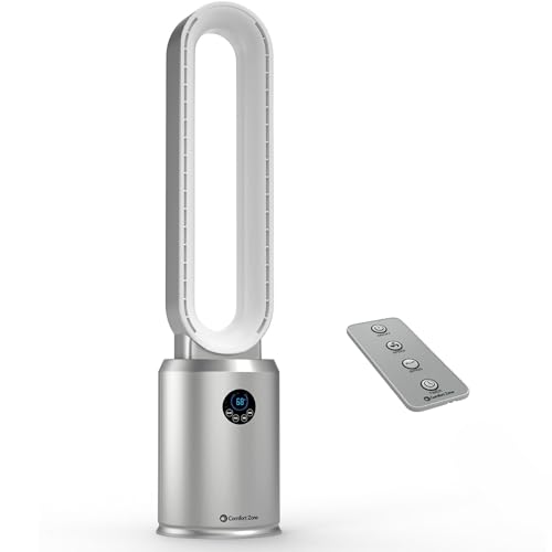 Comfort Zone 40-Inch Bladeless Tower Fan