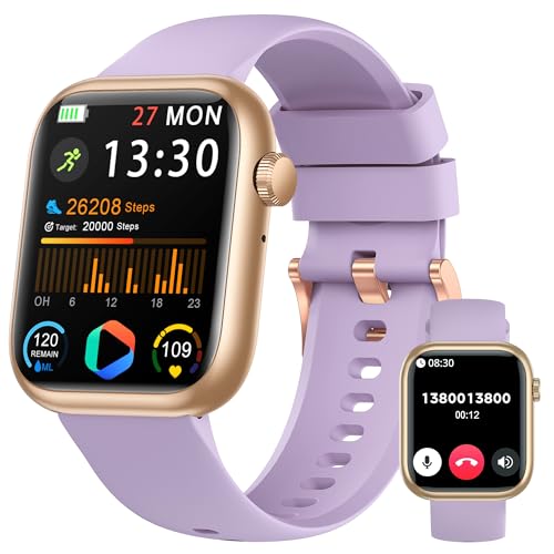 Smart Watch for Men Women(Answer/Make Call), 1.83" Fitness Watch mit Herzfrequenz/Blutdruck/Blutoxygen, Schrittzähler, Schlaftracker,120+ Sportmodi, IP68 wasserdichter Fitness-Tracker für Android iOS
