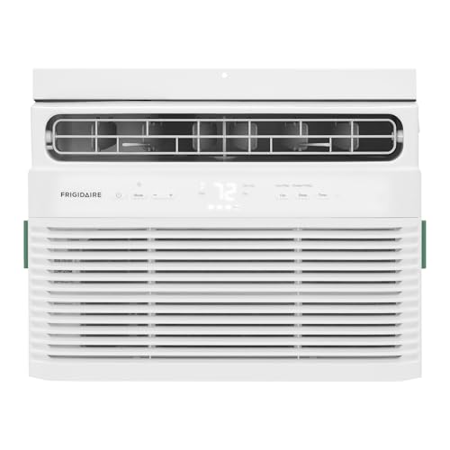 Frigidaire 5,000 BTU Window Air Conditioner with Remote Control, Kühlt bis zu 150 Sq. Ft., leiser Betrieb, Eco Mode, 3 Lüfterstufen, Auto Restart, Weiß