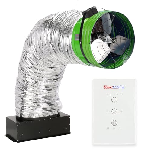 Quietcool QC ES-7000 RF Energy Saver Advanced Whole House Fan mit Wireless Control - Bis zu 6878 CFM - Ab nur 164 Watt - Zwei Geschwindigkeiten - Deckt bis zu 3,439 SQFT ab - 10 Jahre Garantie