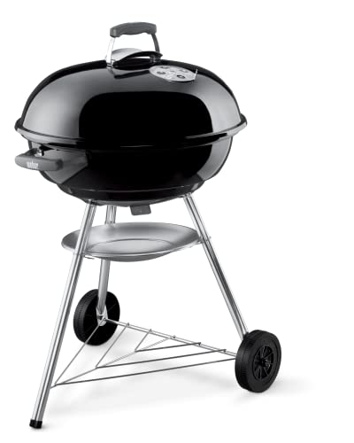 Weber Jumbo Joe Premium Charcoal Grill, 22‑Inch, Black – Portable Outdoor BBQ Grill with Durable Plated Steel Grates, Porcelain‑Enameled Bowl & Precision Airflow Control