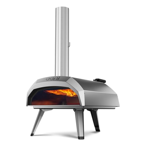 Ooni Karu 12 Multi-fuel Outdoor Portable Pizza Oven - Bereikt 950°F en bakt pizza's van 12 inch in 60 seconden. Veelzijdige hout- of propane gas fired grill met pizza stone