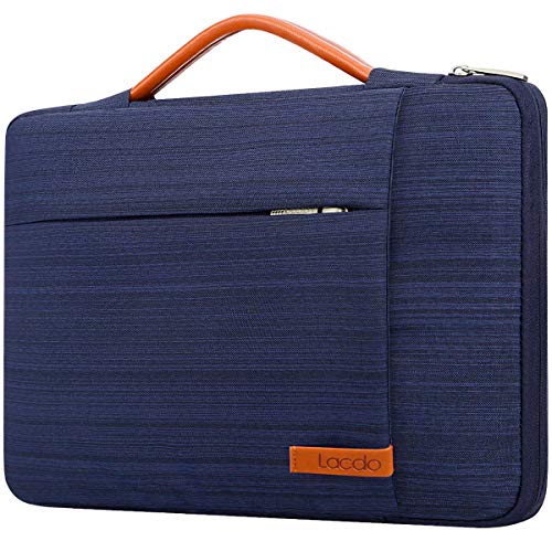 Lacdo 360° Protective 16 Inch Laptop Sleeve Case für 16 Inch HP Lenovo ASUS Acer Dell Laptop/HP Pavilion Envy/Lenovo ThinkPad IdeaPad/Acer Swift/ASUS Vivobook/Dell Computer Bag, Blau