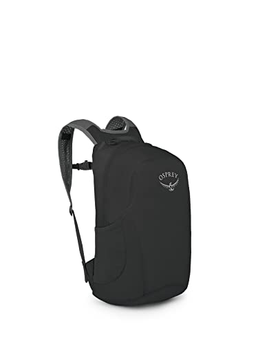 Osprey Ultralight Collapsible Stuff Pack - Lichtgewicht, opvouwbare reisrugzak — Extra tas voor reizen en dagelijks gebruik — 18 L capaciteit dagrugzak om bagage uit te breiden, zwart
