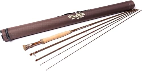 Moonshine Rod Company Fly Fishing Rod with Carrying Case and Extra Rod Tip Section Medium Action, The Drifter II, 3wt 7'6"