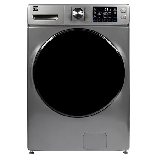 Kenmore 4.5 cu. ft. Front Load Washer met Steam-behandeling voor vlekverwijdering - Verkort de wastijd met Accela Wash - LED - ENERGY STAR gecertificeerd - Metallic Silver