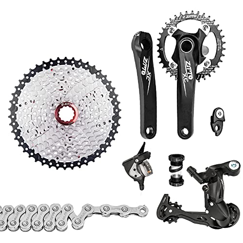 ROYHH 1x10 Speed Derailleurs Shifter Groupset Bike Crankset 11-50T Cassette Flywheel 10 Speed Chain for Mountain Bike