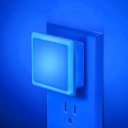 JandCase Blue Night Light, Blue Nightlight[2 Pack],0.3 Watt LED Night Light