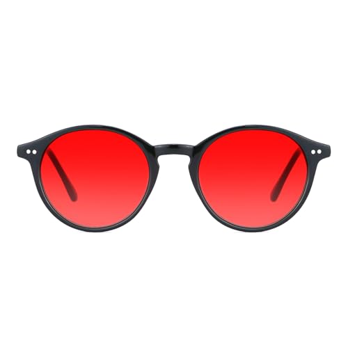 TIJN Blue Light Blocking Glasses Men Women,Vintage Round Frame Eyeglasses