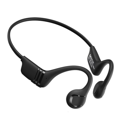 Galopge Bone Conduction Headphones, 22g Ultra-Lightweight Open-Ear Sport Headset with Mic, Bluetooth 6.0, 10H Battery, IP55 Waterproof Workout Earphones for Running, Cycling & Gym
