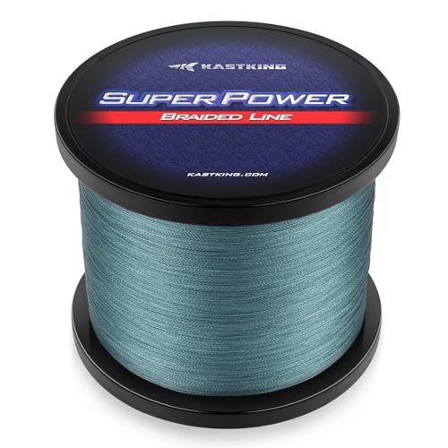 KastKing Superpower Braided Fishing Line,10LB,150 Yds,Gray,4X