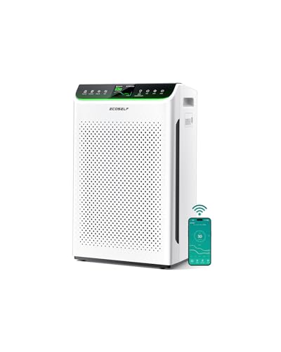 Air Purifier for Home Large Room Up to 3850Ft² with Washable Filter, HEPA Air Cleaner with AQI Display, Trend Graph, Smart App Control, Auto Eco Pet Sleep Modes for Allergies, Smoke, Pollen, HAP610WF