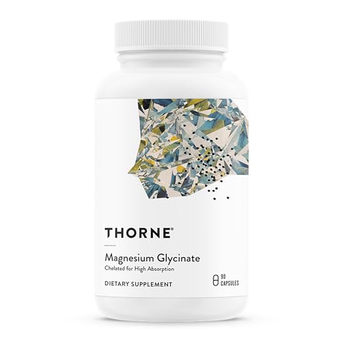 THORNE Magnesium Glycinate, Chelated Magnesium Supplement, 90 Capsules