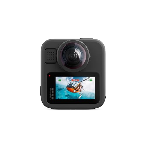 GoPro MAX2 - Waterproof 360 + Traditional Action Camera with Touch Screen, Spherical 8K Video, 29MP 360 Photos, Easy Replaceable Lenses, HyperSmooth Stabilization, 6 Microphones