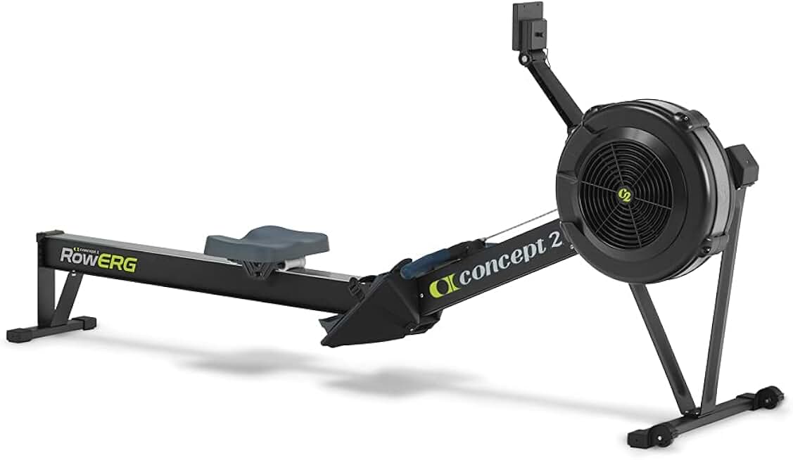 Concept2 RowErg indoor rowing machine in a home gym