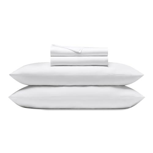 Cozy Earth Luxury Bed Sheet Set - 100% Viscose from Bamboo Fabric, Ultra-Soft & Breathable, Fits Regular & Deep Pocket Mattresses up to 20" - 4 Pieces King Sheet Set White