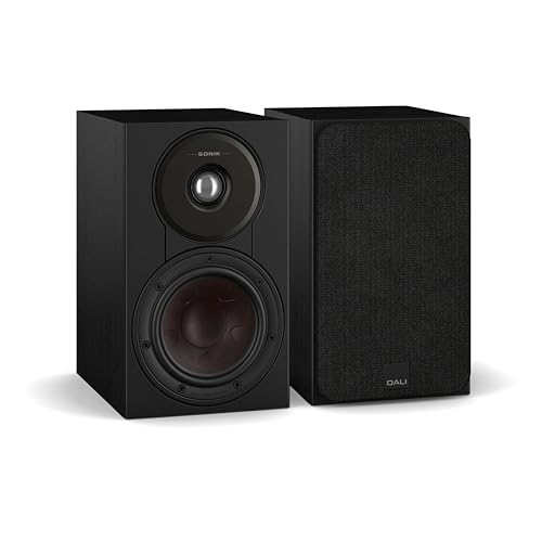 DALI SONIK 1 compact bookshelf speaker in black ash