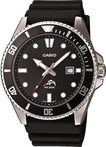 Casio Men's MDV106-1AV 200M Black Dive Watch (MDV106-1A)
