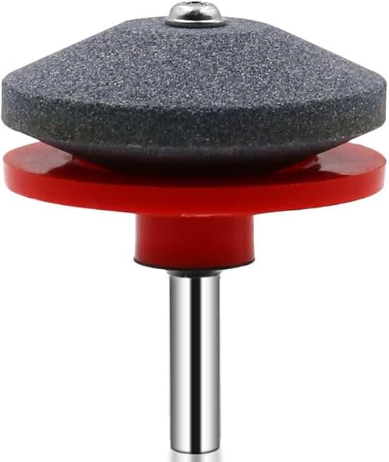 Tool Part for 1PC Electric Lawn Mower Knife Ening Stone Electric Wind Power Mower Ener Wear-Resistant Grinding Head Whetstone Sander - (Color: Red)