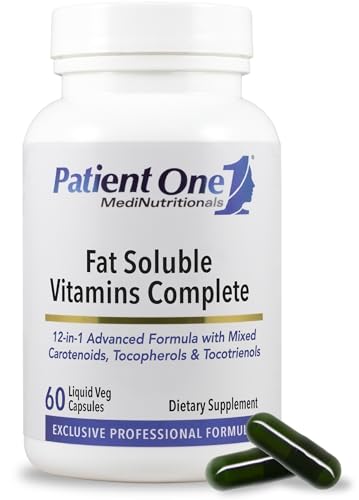 Patient One Fat Soluble Vitamins Complete | A, D3, E, K2 | 60 Capsules