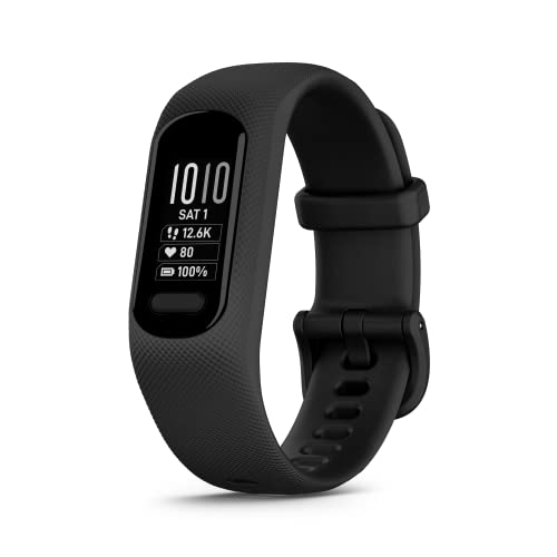 Garmin vívosmart® 5, Fitness-Tracker, langlebiger Akku, schlichtes Design, Schwarz