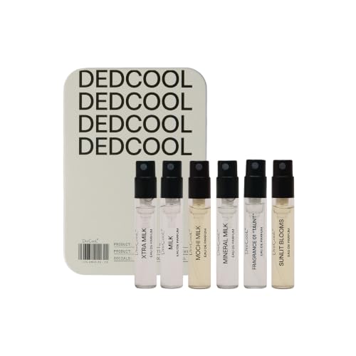 DedCool, Fragrance Discovery Set, 6 Scents with Mineral Milk, Travel Size