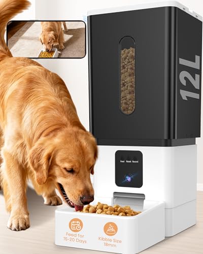 Large Breed Automatic Dog Feeder with 1080P HD Camera