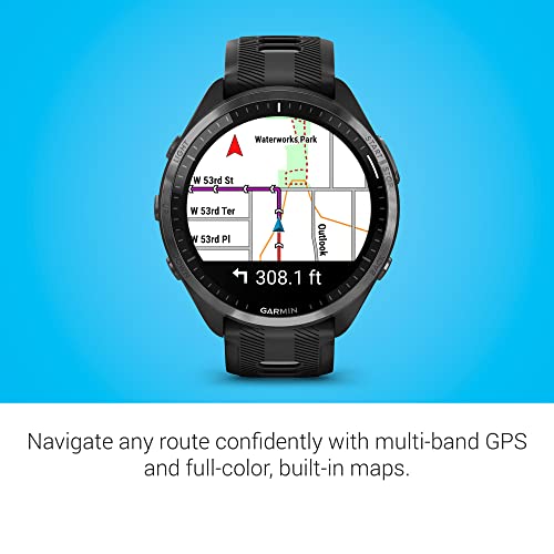 Garmin Forerunner 965 on a runner during sunrise