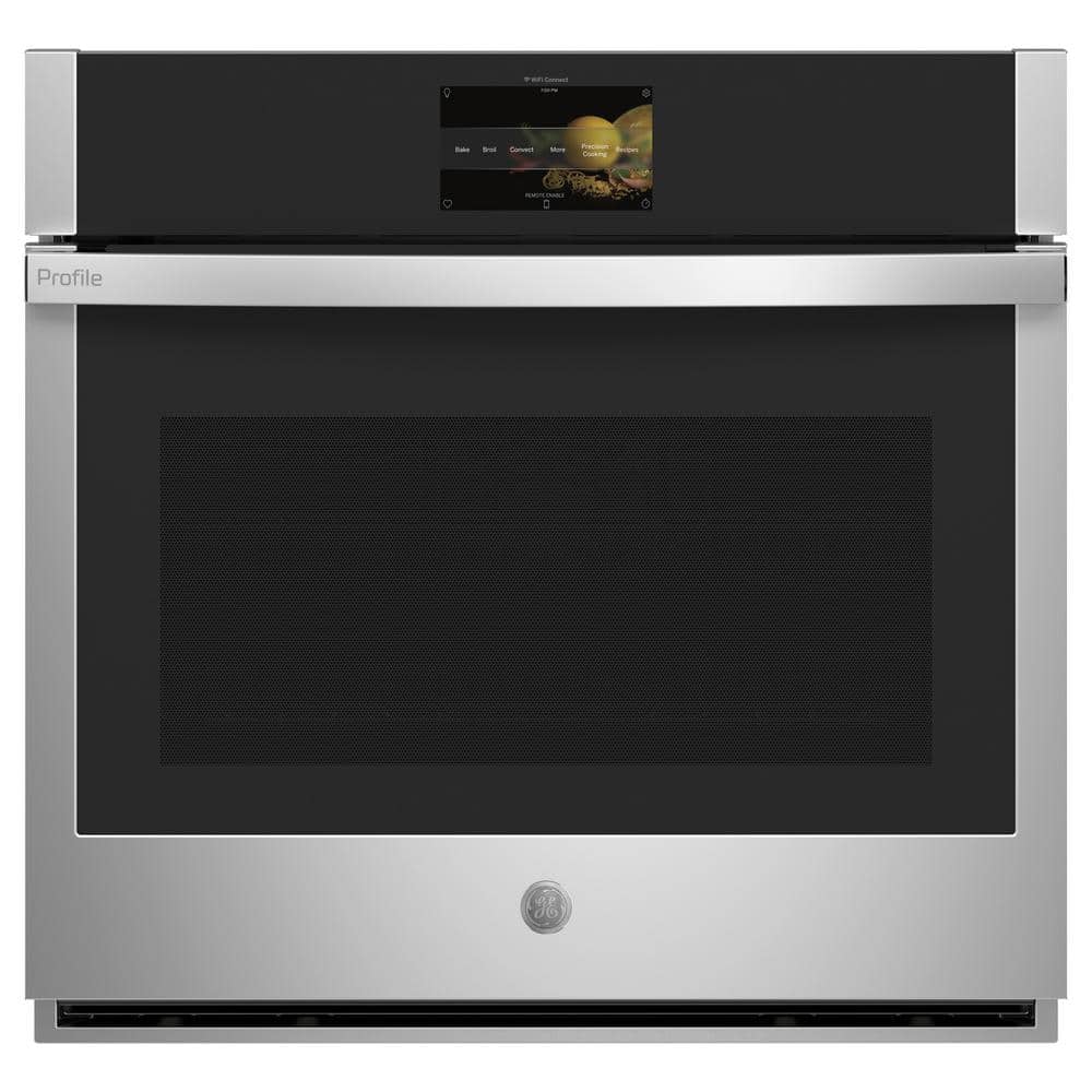 GE Profile 30 in. Smart Single Electric Wall Oven with Convection in Stainless Steel