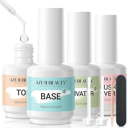 AzureBeauty Dip Powder Liquid Set 15ml/0.5oz, 8 Pcs