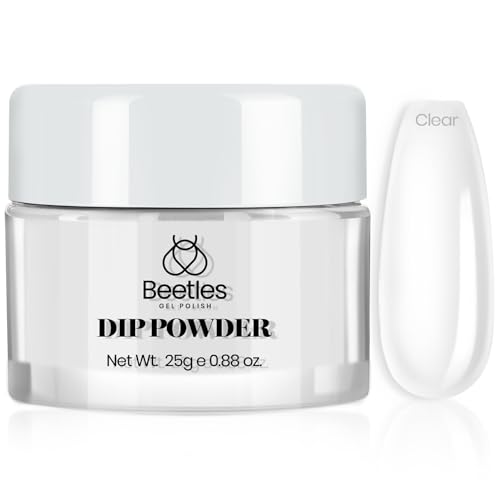 Beetles Dip Powder Clear Color, Transparent Nail Dipping Powder