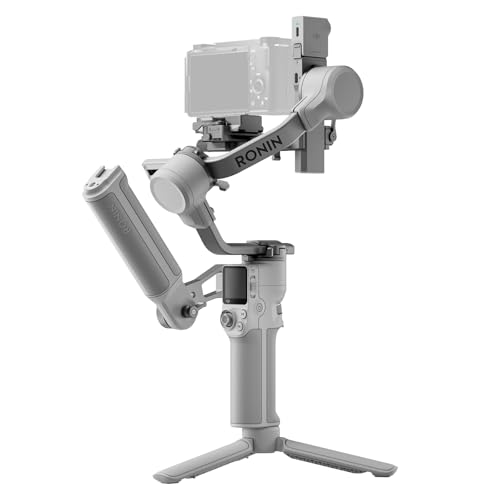 DJI RS 4 Mini Combo, Gimbal-Stabilisator für Kameras Canon/Sony/Panasonic/Nikon/Fujifilm, automatische Achsensperren, intelligentes Tracking, 2kg/4.4lbs Traglast, Kamera-Gimbal, Kamera-Stabilisator, Koffergriff