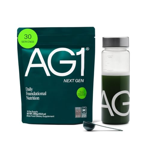 AG1 Next Gen Greens Powder Bundle with Shaker & Scoop Superfood Supplement