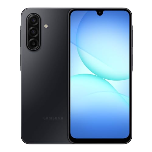 Samsung Galaxy A17 5G Smart Phone, 128GB, Groot AMOLED, camera met hoge resolutie, duurzaam ontwerp, supersnel opladen, uitbreidbare opslag, Circle to Search, 2025, US 1 Yr Manufacturer Warranty, Black