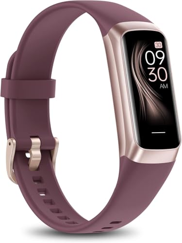 Fitness Tracker with Heart Rate/Blood Oxygen/Sleep Monitor, 20+ Sports Modes Smart Watches for Women/Men, Activity & Step Tracker Smart Watch for Android/iOS Phones (Bordeaux)