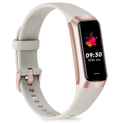 Bakoor Fitness Tracker, Activity Tracker with 24/7 Heart Rate Blood Pressure Blood Oxygen Sleep Monitor, Calories Smart Watch with 1.10'' AMOLED Touch Color Screen, Pedometer for Women Men
