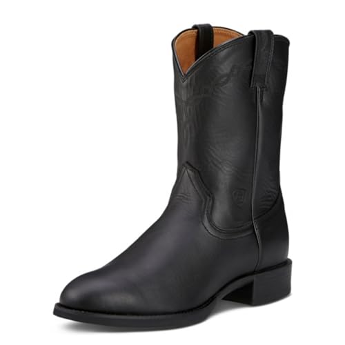 ARIAT Mens Heritage Roper Western Boot Black 9 Wide