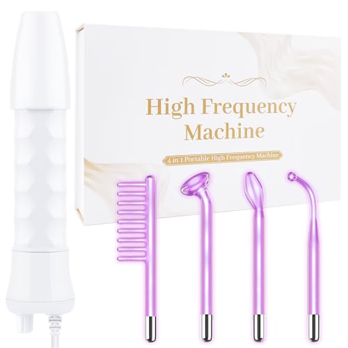 High Frequency Facial Wand - Uaike 4 in 1 Violet Portable Handheld