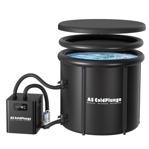 AS ColdPlunge 1/3HP Ice Bath Chiller & 100 Gal Cold Plunge Tub Bundle