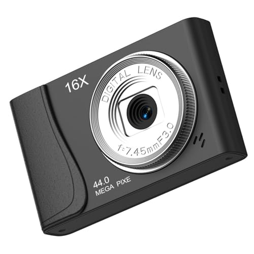 2.3 in Screen Compact Digital Camera with Anti Shake Electronic Image Stabilization 16X Zoom 1080P Portable Travel Photography Camera for Beginners Students