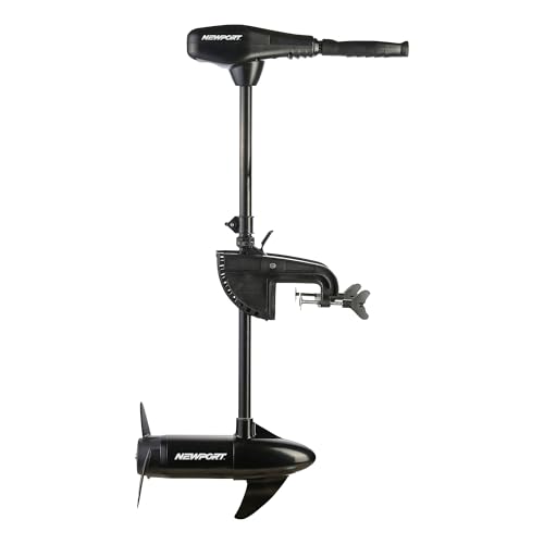 Newport NV-Series 36lb Thrust Trolling Motor 12V – Saltwater Transom Mount Electric Motor for Kayak, Canoe & Small Boat – LED Battery Indicator, 30" Shaft, Quiet Operation