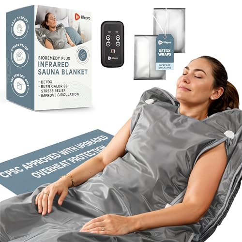 LifePro BioRemedy Infrared Sauna Blanket for Home Relaxation Detox