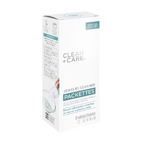 Clean + Care Ultrasonic Jewelry Cleaner Solution Packettes, 10 Pack