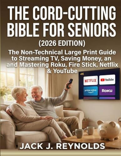 THE CORD-CUTTING BIBLE FOR SENIORS (2026 EDITION): The Non-Technical Large Print Guide to Streaming TV, Saving Money, and Mastering Roku, Fire Stick, Netflix & YouTube